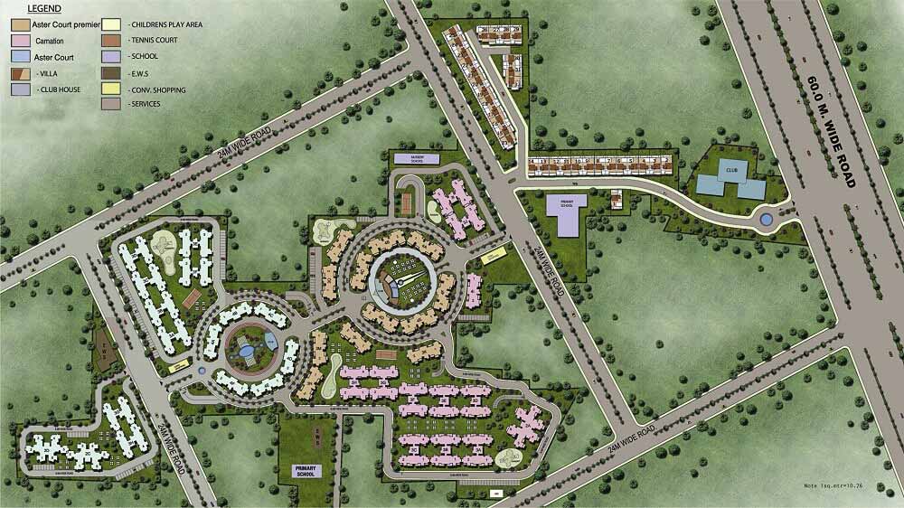 Layout of Orris Aster Court sector 85 Gurgaon
