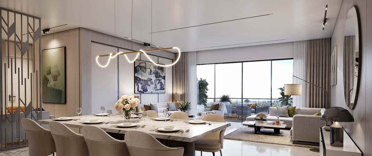 Dinning room with best & luxury amenities at Whiteland The Aspen Iconic